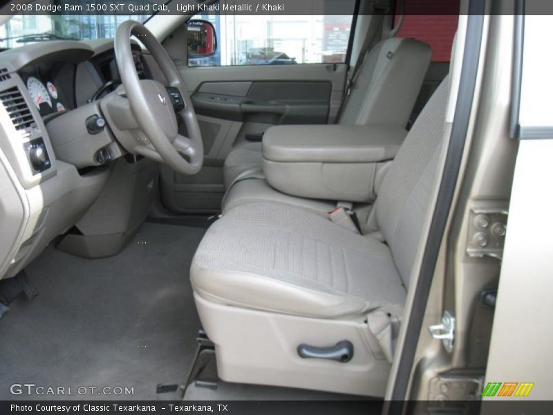Light Khaki Metallic / Khaki 2008 Dodge Ram 1500 SXT Quad Cab