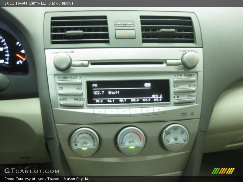 Black / Bisque 2011 Toyota Camry LE