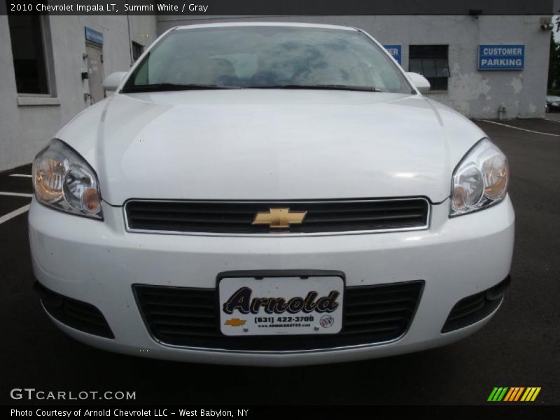 Summit White / Gray 2010 Chevrolet Impala LT