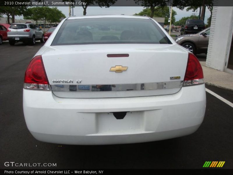 Summit White / Gray 2010 Chevrolet Impala LT