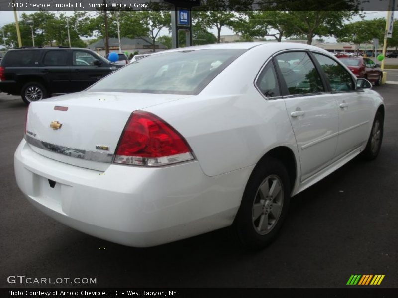 Summit White / Gray 2010 Chevrolet Impala LT