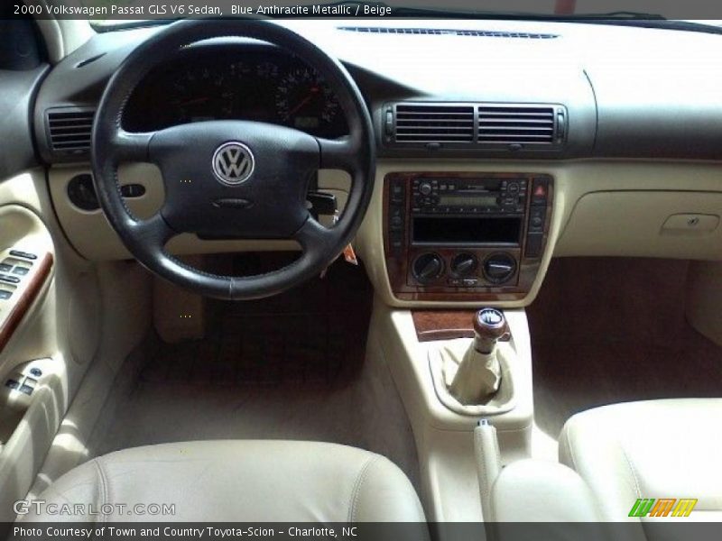Blue Anthracite Metallic / Beige 2000 Volkswagen Passat GLS V6 Sedan