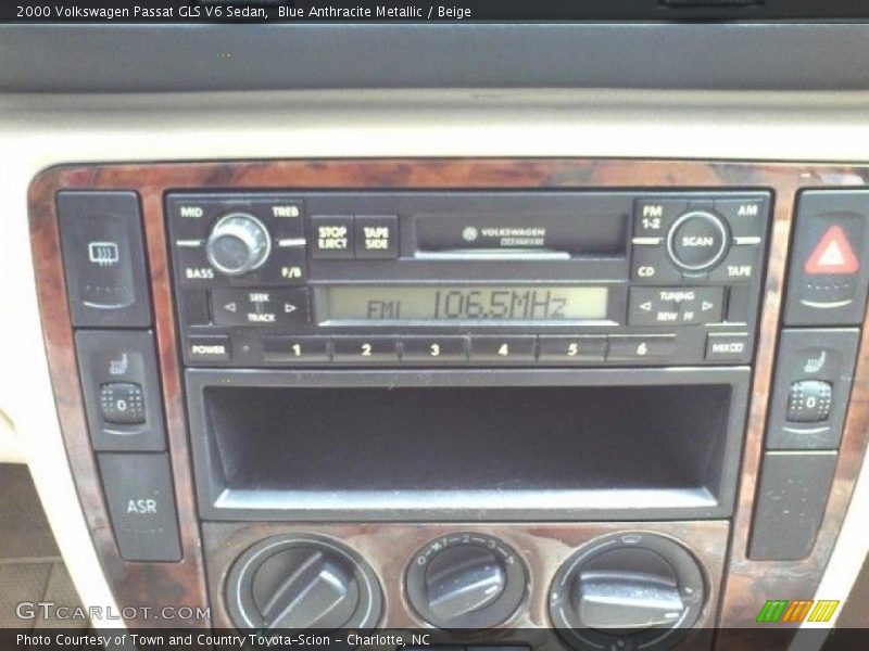 Blue Anthracite Metallic / Beige 2000 Volkswagen Passat GLS V6 Sedan