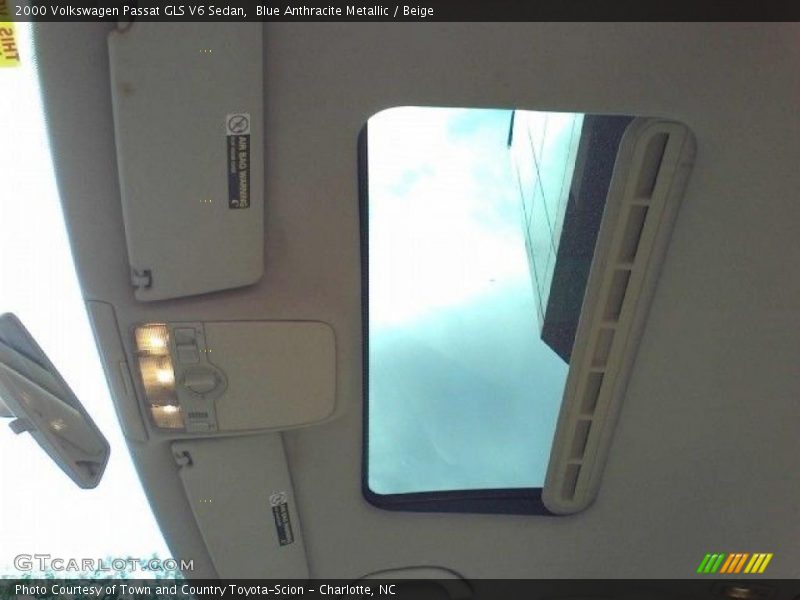 Blue Anthracite Metallic / Beige 2000 Volkswagen Passat GLS V6 Sedan