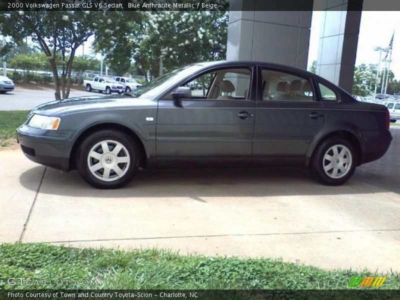 Blue Anthracite Metallic / Beige 2000 Volkswagen Passat GLS V6 Sedan