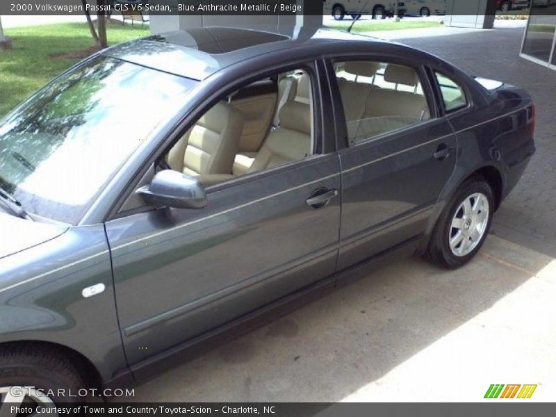 Blue Anthracite Metallic / Beige 2000 Volkswagen Passat GLS V6 Sedan