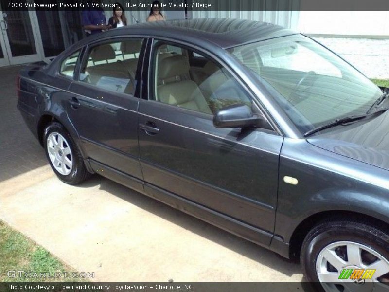 Blue Anthracite Metallic / Beige 2000 Volkswagen Passat GLS V6 Sedan