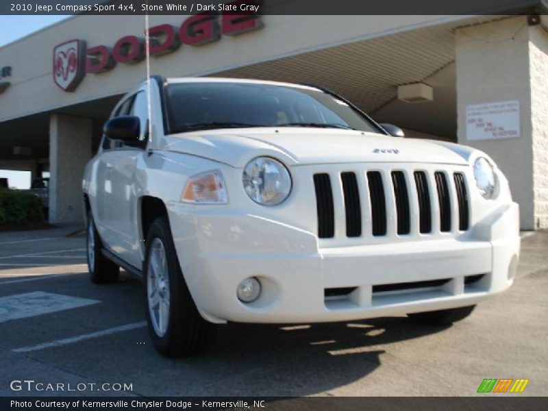 Stone White / Dark Slate Gray 2010 Jeep Compass Sport 4x4