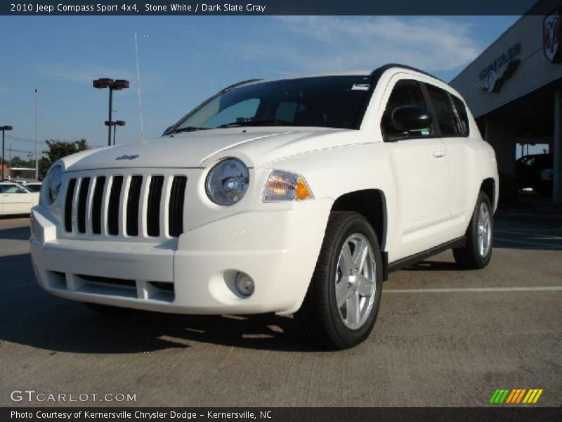 Stone White / Dark Slate Gray 2010 Jeep Compass Sport 4x4