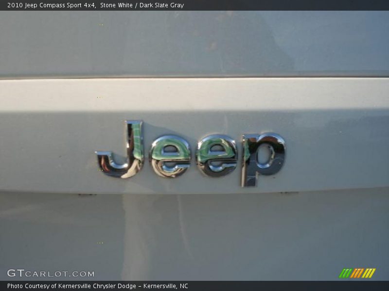 Stone White / Dark Slate Gray 2010 Jeep Compass Sport 4x4