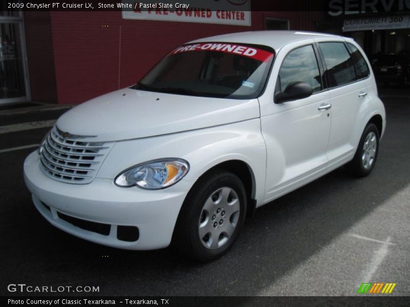 Stone White / Pastel Slate Gray 2009 Chrysler PT Cruiser LX