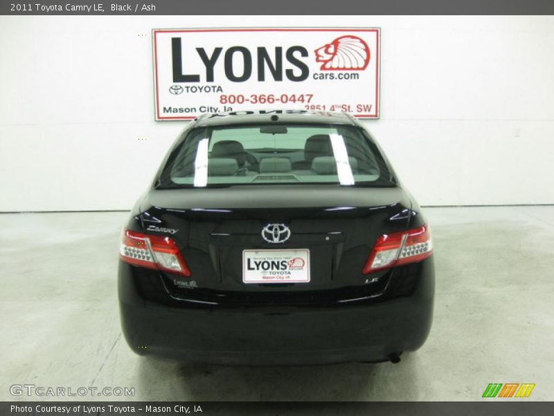Black / Ash 2011 Toyota Camry LE