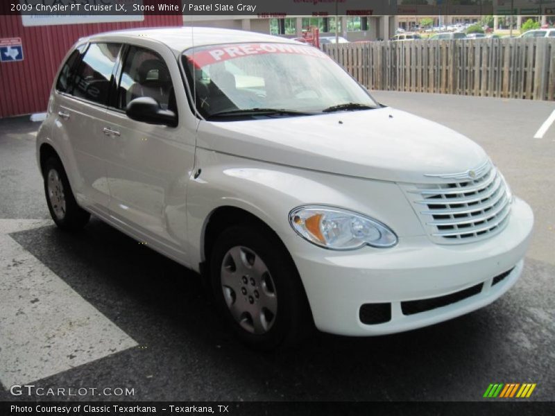 Stone White / Pastel Slate Gray 2009 Chrysler PT Cruiser LX