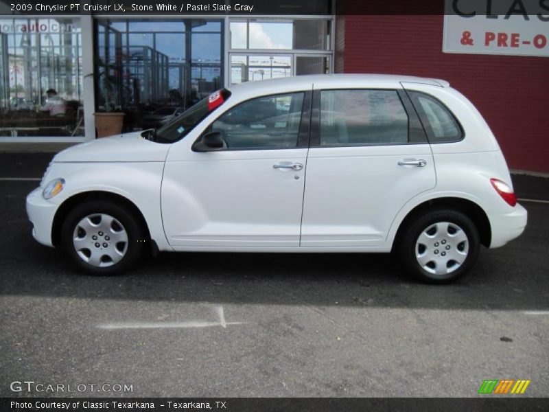 Stone White / Pastel Slate Gray 2009 Chrysler PT Cruiser LX