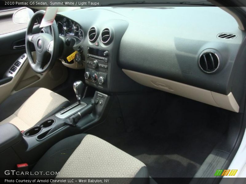 Summit White / Light Taupe 2010 Pontiac G6 Sedan