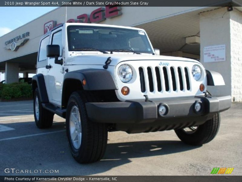 Stone White / Dark Slate Gray/Medium Slate Gray 2010 Jeep Wrangler Sport 4x4
