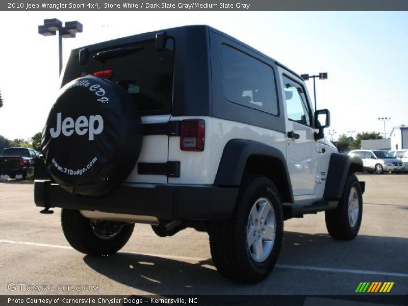 Stone White / Dark Slate Gray/Medium Slate Gray 2010 Jeep Wrangler Sport 4x4