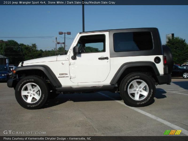Stone White / Dark Slate Gray/Medium Slate Gray 2010 Jeep Wrangler Sport 4x4