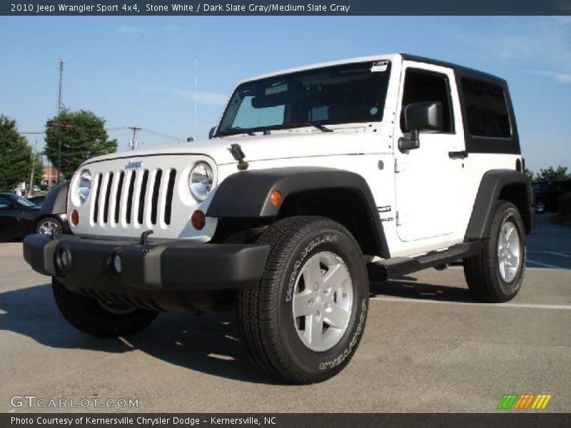 Stone White / Dark Slate Gray/Medium Slate Gray 2010 Jeep Wrangler Sport 4x4