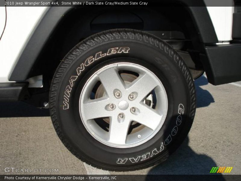 Stone White / Dark Slate Gray/Medium Slate Gray 2010 Jeep Wrangler Sport 4x4