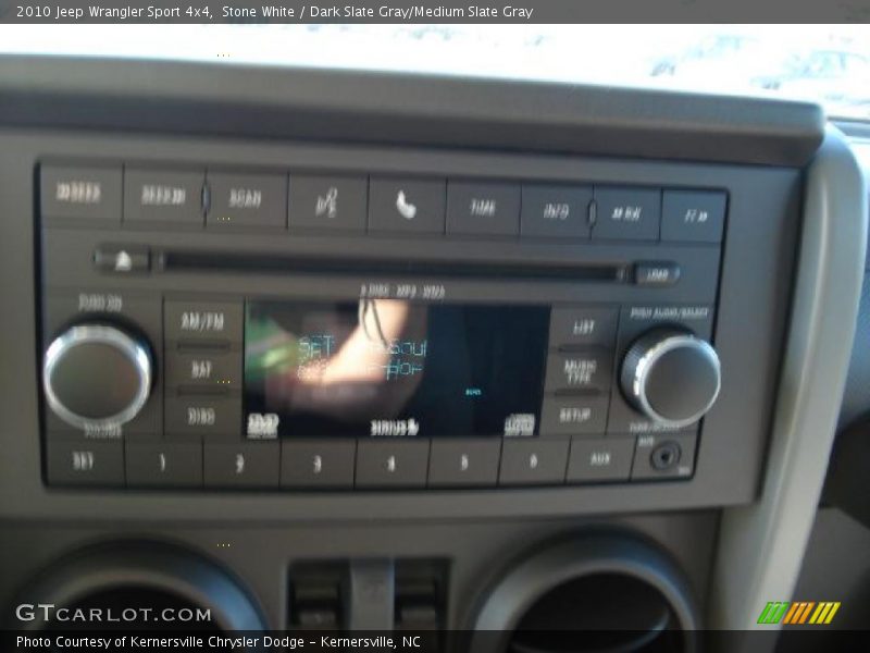 Stone White / Dark Slate Gray/Medium Slate Gray 2010 Jeep Wrangler Sport 4x4