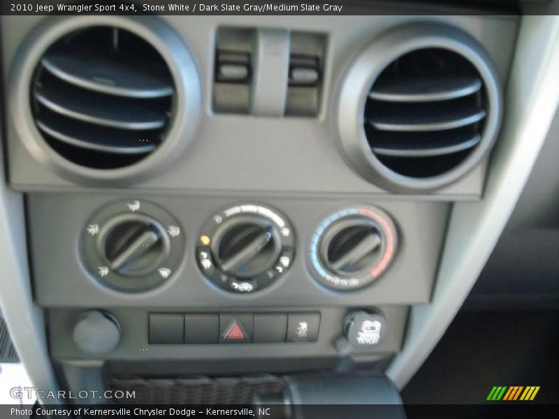 Stone White / Dark Slate Gray/Medium Slate Gray 2010 Jeep Wrangler Sport 4x4