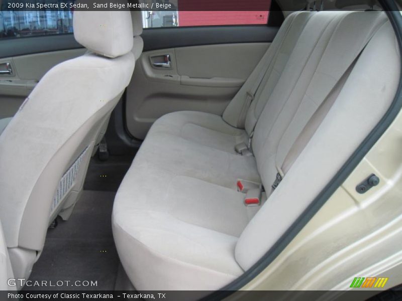 Sand Beige Metallic / Beige 2009 Kia Spectra EX Sedan