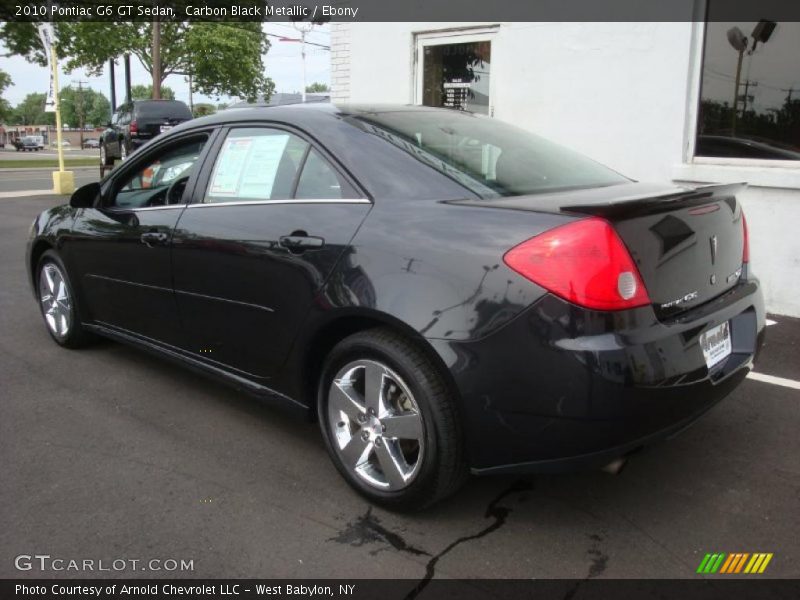 Carbon Black Metallic / Ebony 2010 Pontiac G6 GT Sedan