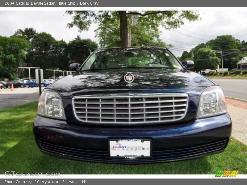 Blue Chip / Dark Gray 2004 Cadillac DeVille Sedan