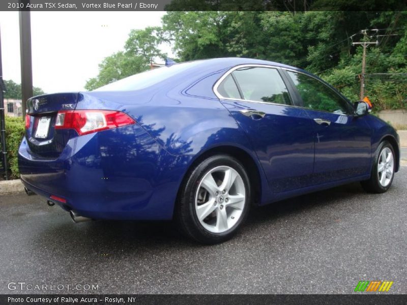 Vortex Blue Pearl / Ebony 2010 Acura TSX Sedan