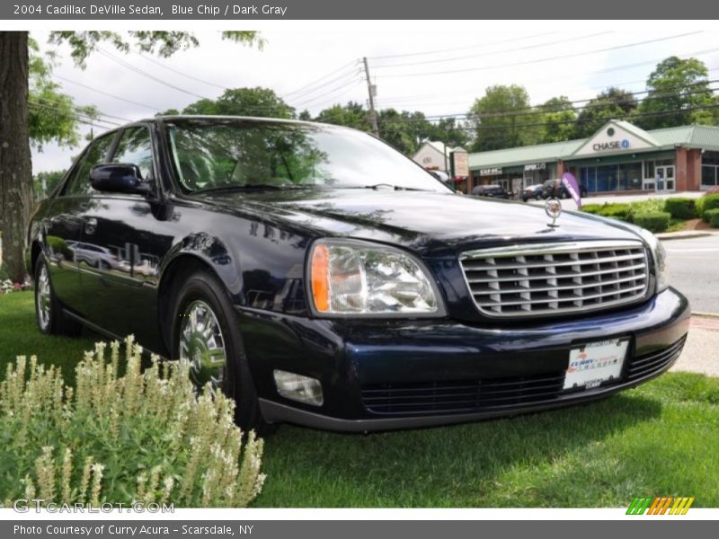 Blue Chip / Dark Gray 2004 Cadillac DeVille Sedan