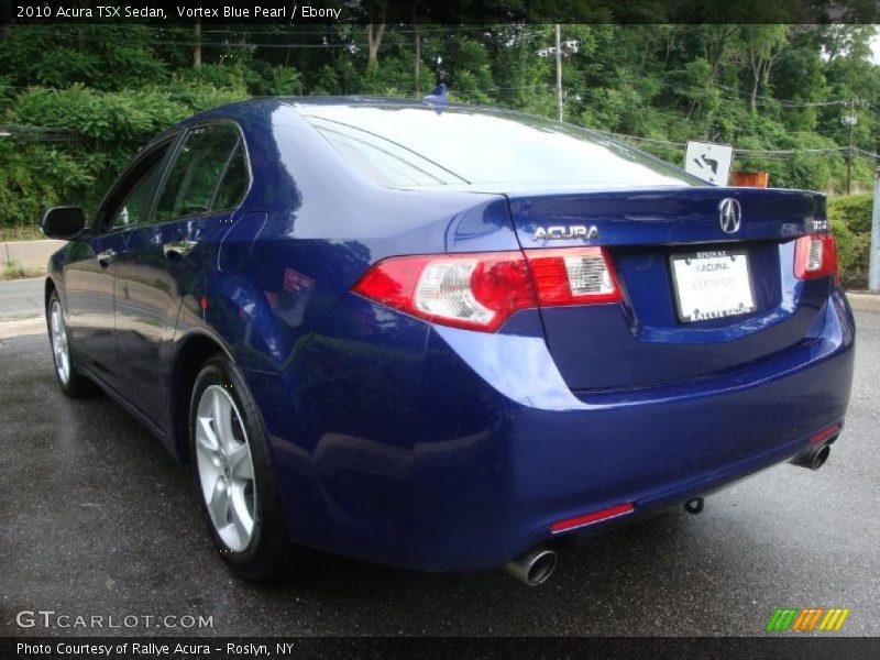 Vortex Blue Pearl / Ebony 2010 Acura TSX Sedan