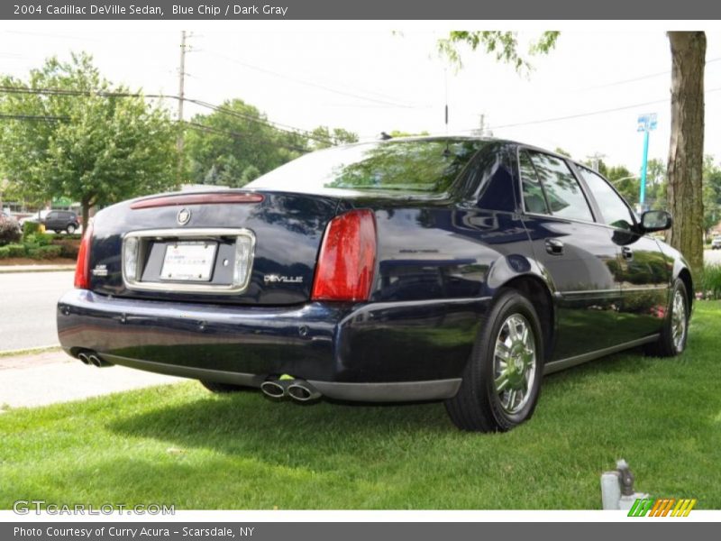 Blue Chip / Dark Gray 2004 Cadillac DeVille Sedan