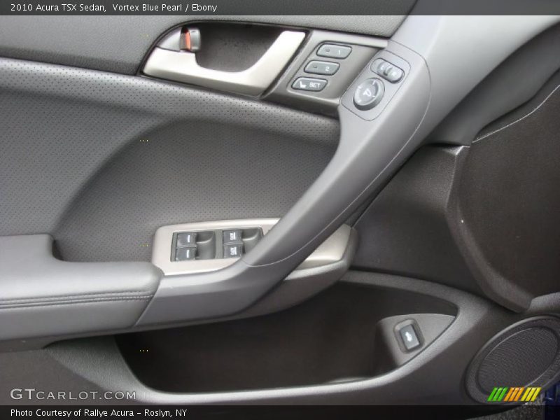 Vortex Blue Pearl / Ebony 2010 Acura TSX Sedan