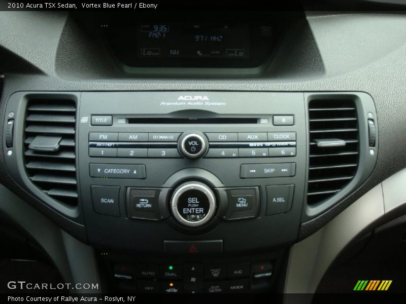 Vortex Blue Pearl / Ebony 2010 Acura TSX Sedan