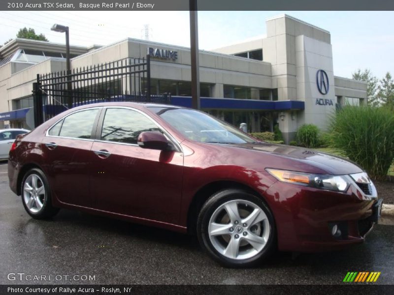 Basque Red Pearl / Ebony 2010 Acura TSX Sedan