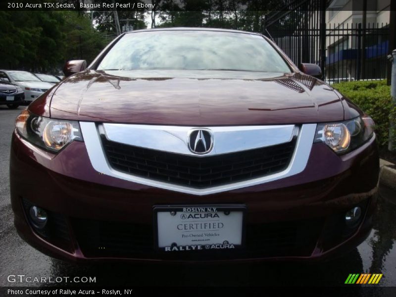 Basque Red Pearl / Ebony 2010 Acura TSX Sedan