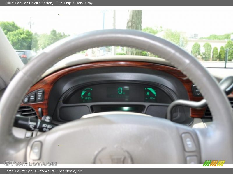 Blue Chip / Dark Gray 2004 Cadillac DeVille Sedan