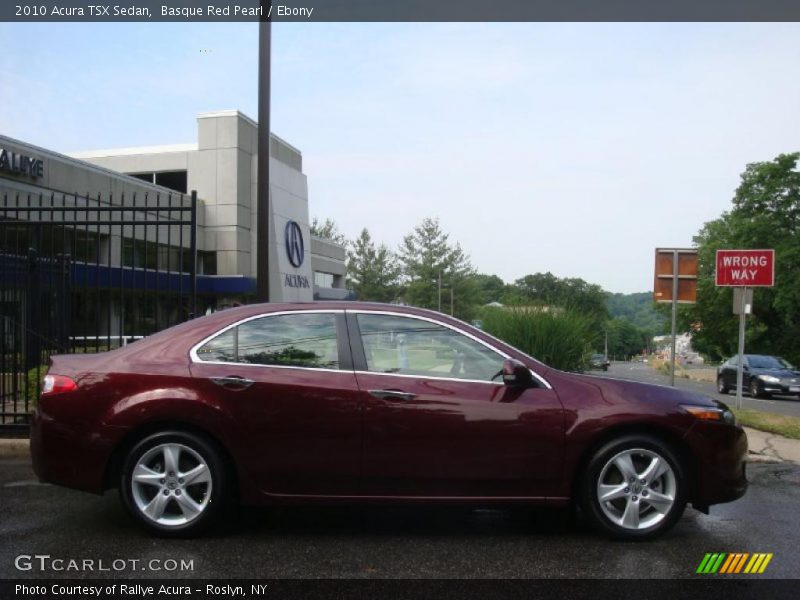 Basque Red Pearl / Ebony 2010 Acura TSX Sedan