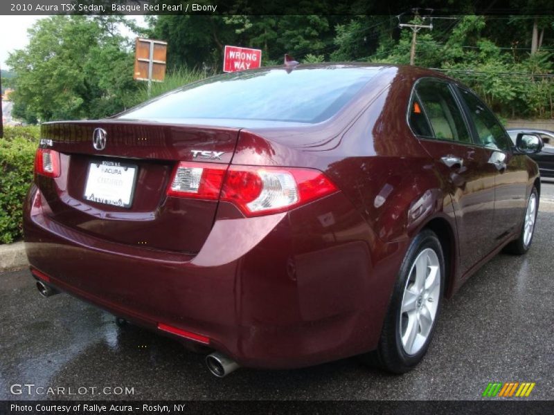 Basque Red Pearl / Ebony 2010 Acura TSX Sedan