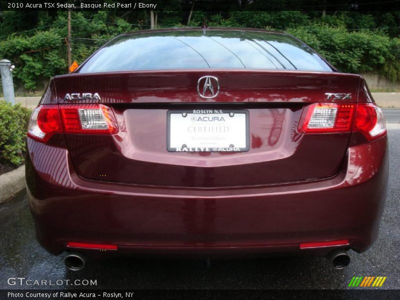 Basque Red Pearl / Ebony 2010 Acura TSX Sedan