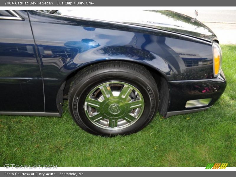 Blue Chip / Dark Gray 2004 Cadillac DeVille Sedan