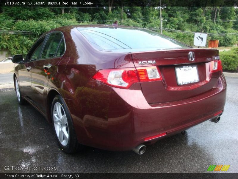 Basque Red Pearl / Ebony 2010 Acura TSX Sedan
