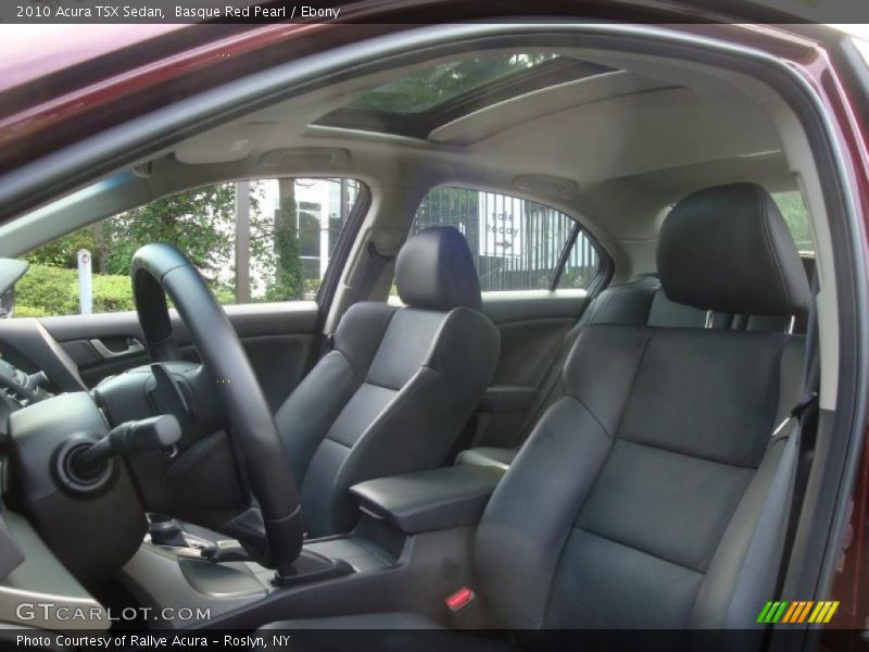 Basque Red Pearl / Ebony 2010 Acura TSX Sedan
