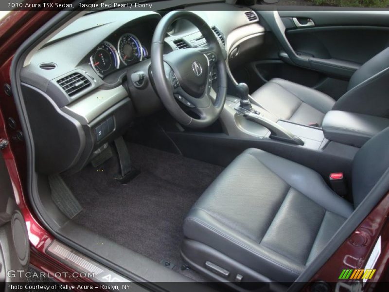 Basque Red Pearl / Ebony 2010 Acura TSX Sedan