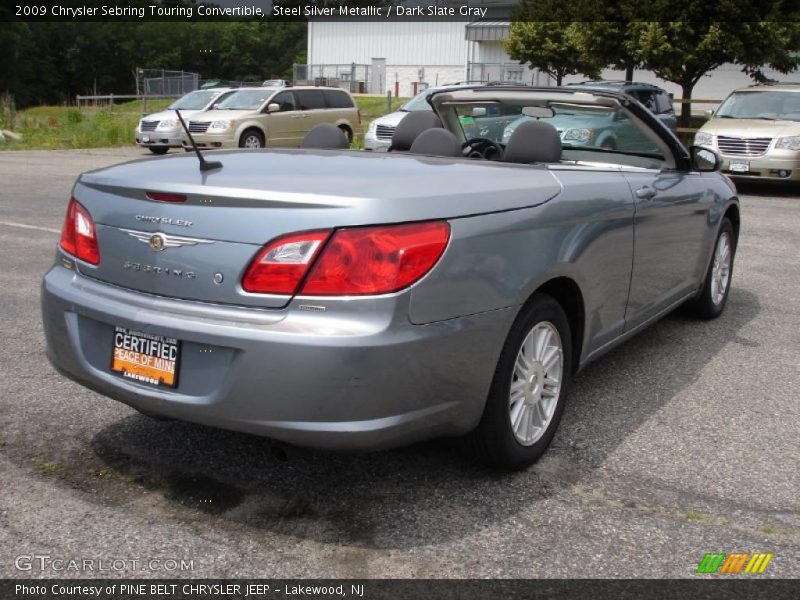 Steel Silver Metallic / Dark Slate Gray 2009 Chrysler Sebring Touring Convertible