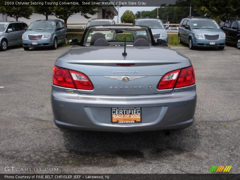 Steel Silver Metallic / Dark Slate Gray 2009 Chrysler Sebring Touring Convertible