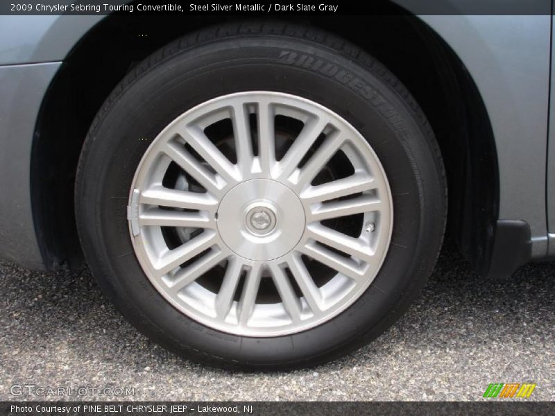 Steel Silver Metallic / Dark Slate Gray 2009 Chrysler Sebring Touring Convertible