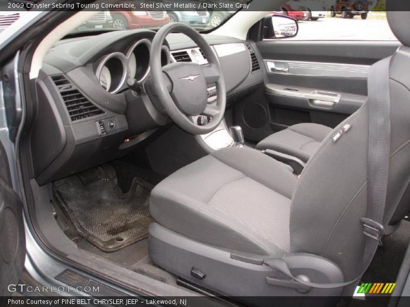 Steel Silver Metallic / Dark Slate Gray 2009 Chrysler Sebring Touring Convertible