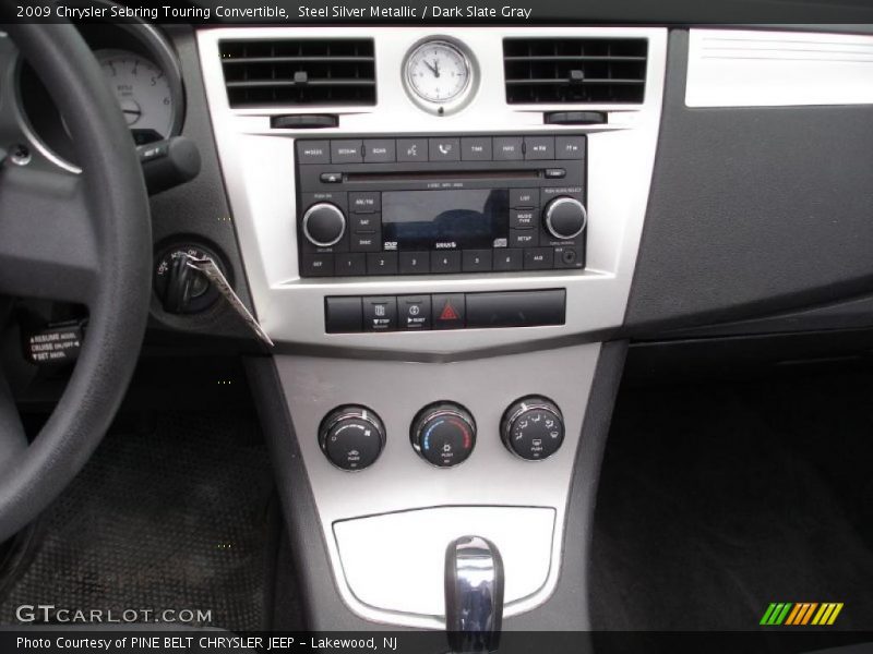 Steel Silver Metallic / Dark Slate Gray 2009 Chrysler Sebring Touring Convertible